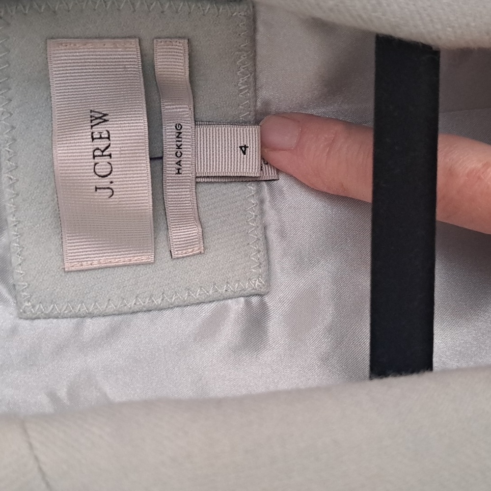 J Crew Hack-ing Beautiful Mint green 100% Wool Jacket/ Blazer. Sz4 Excellent - Picture 4 of 7